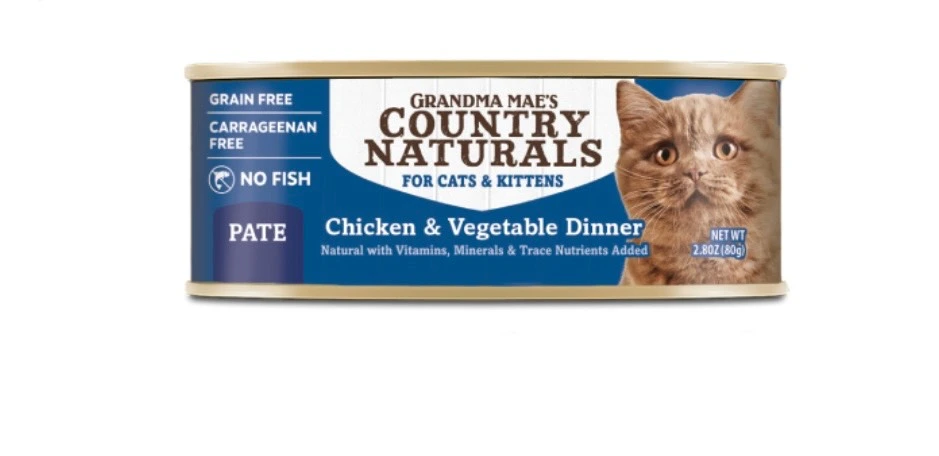 Country Naturals 雞肉蔬菜肉泥配方 貓罐頭2.8oz